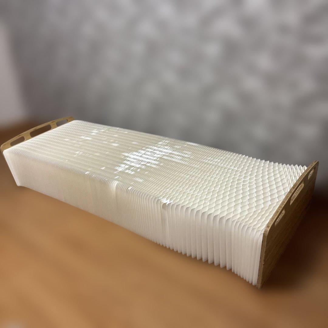 ペーパーベッド マットレス付き アコーディオンベッド スモールセミシングル