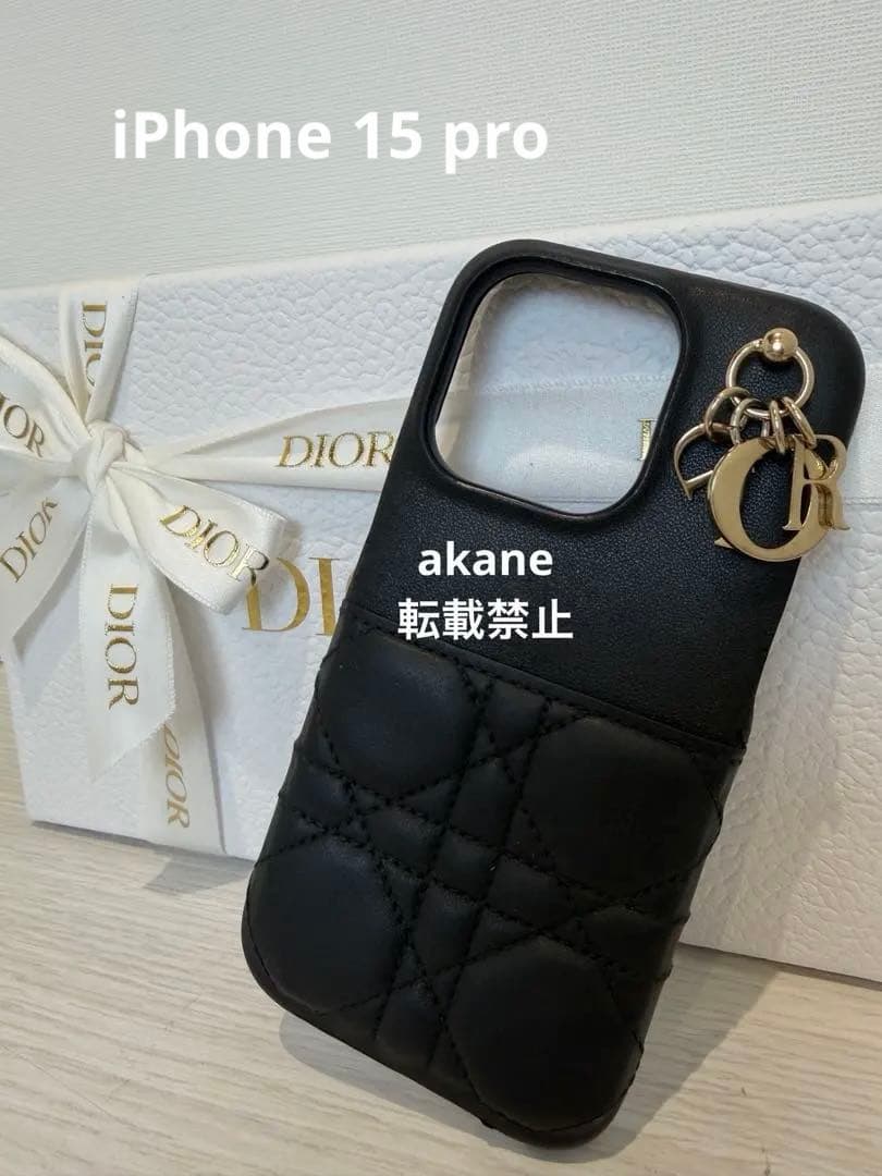 Dior iPhone15pro ケース ブラック