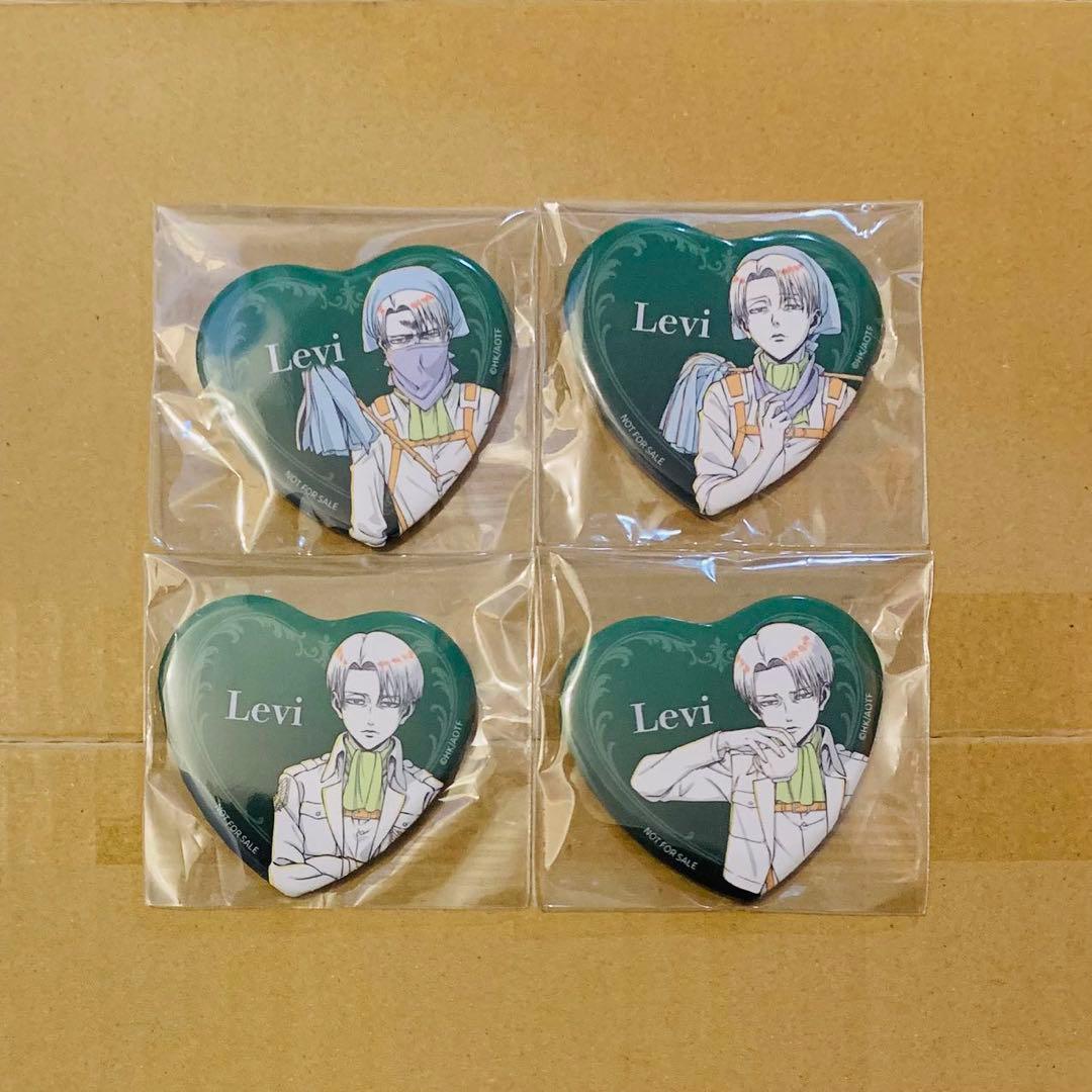進撃の巨人 ハート型缶バッジ TSUTAYA 特典 WIT STUDIOリヴァイ