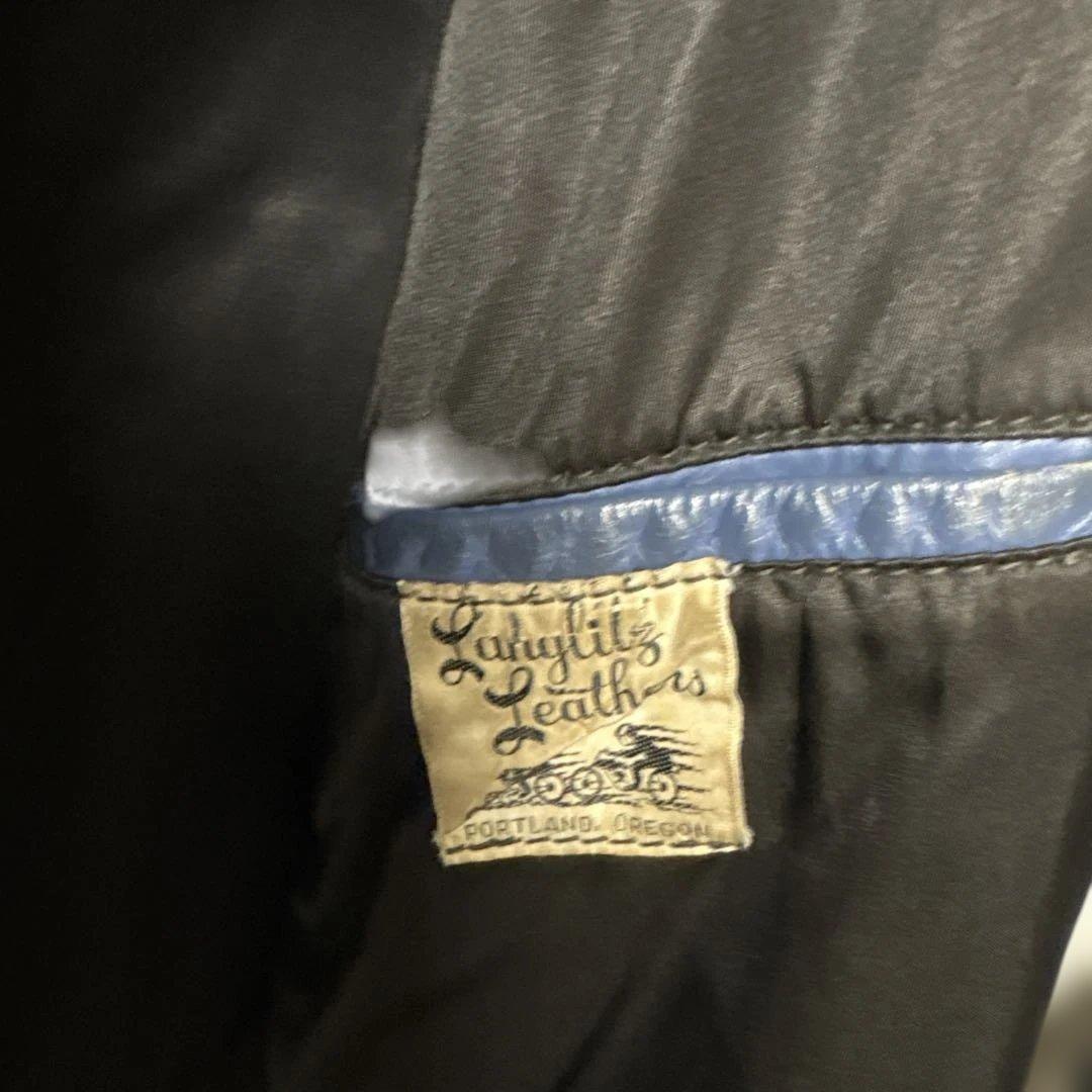 60〜70s ラングリッツレザー キャスケード ビンテージライダース　青