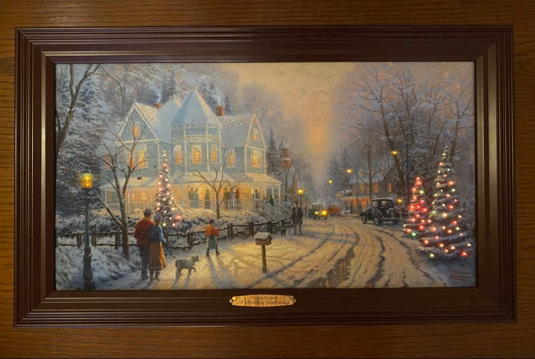 希少　入手困難　トーマスキンケード　絵　クリスマス　ライト付き　イルミネーション