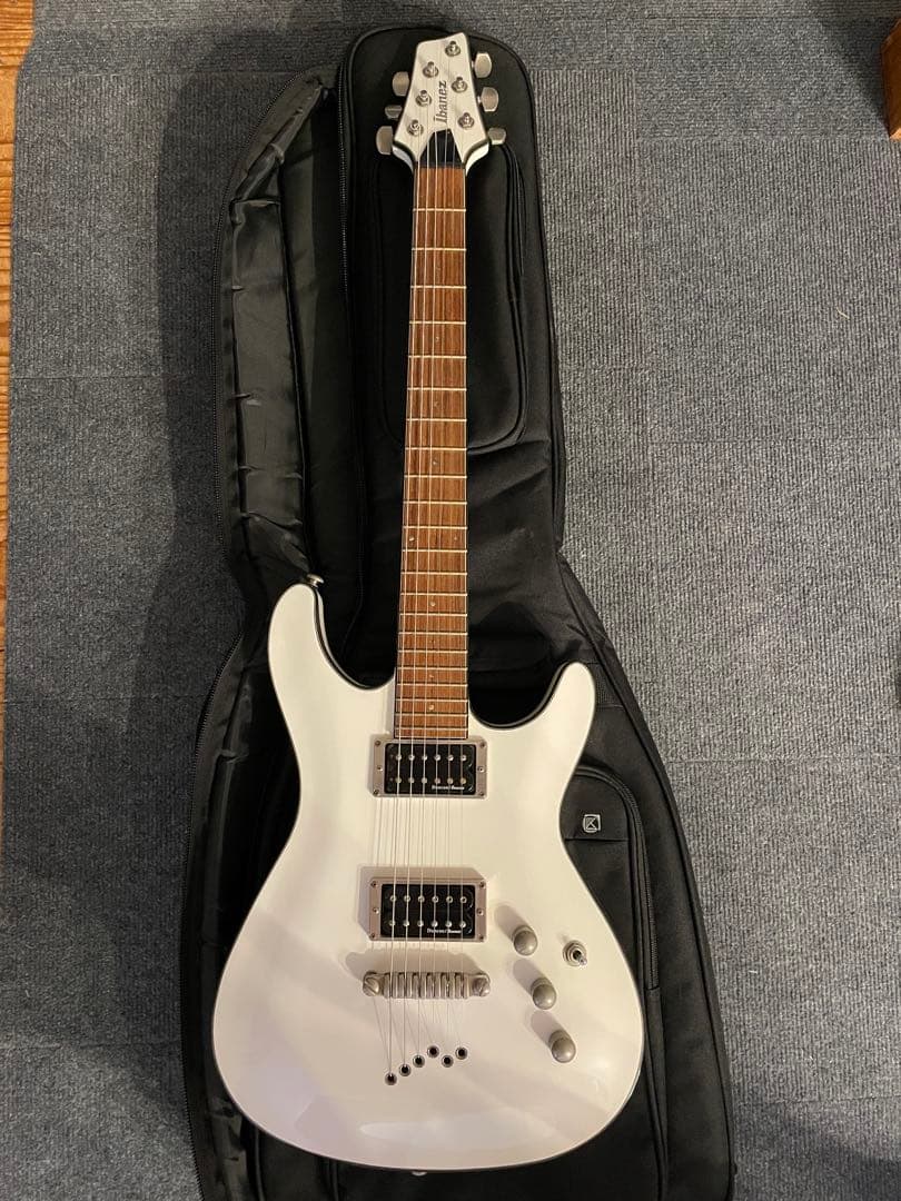 希少白！Ibanez SZ320EX 美品 DuncanPU＋新品ギグバッグ付！