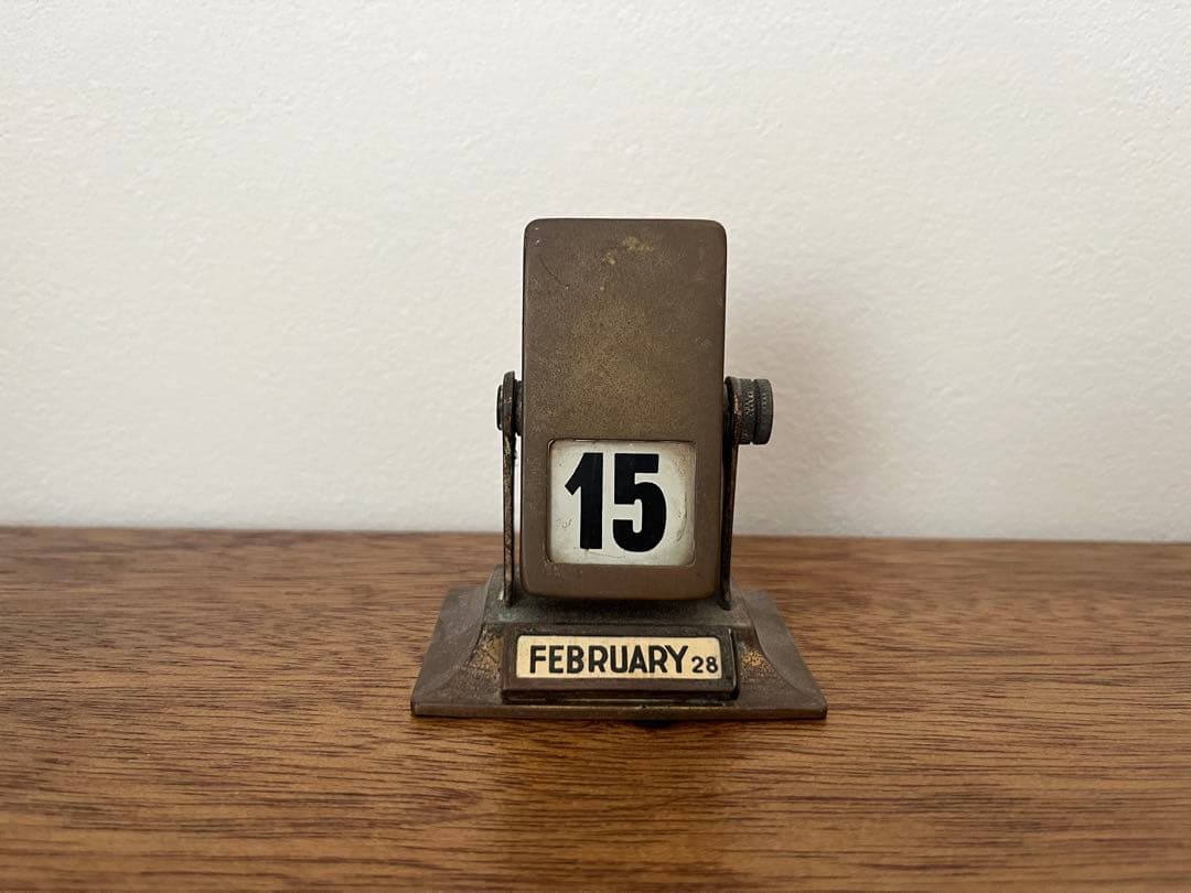 万年カレンダー 卓上 パタパタカレンダー　アンティーク