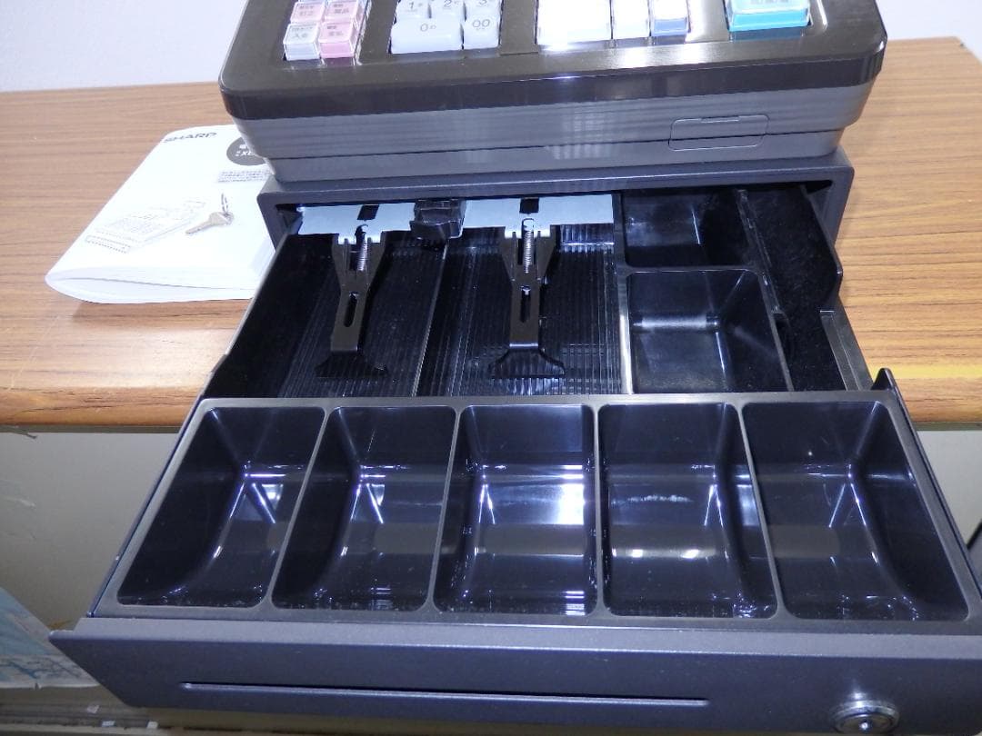 6121 美品 設定無料 22年製 シャープ XE-A207B-B レジスター