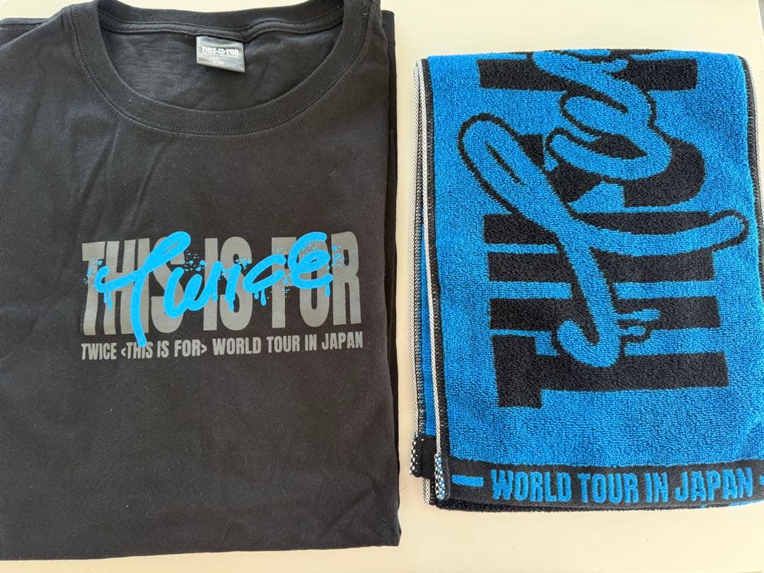 THIS IS FOR TWICE ツゥイ　Tシャツ【M】　マフラータオル