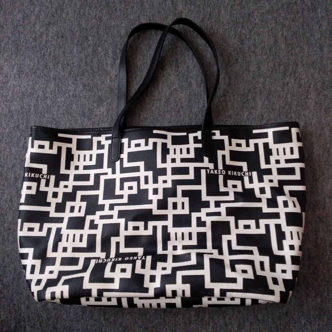 布袋寅泰×タケオキクチ　コラボ　トートバッグ　G柄　TAKEO KIKUCHI