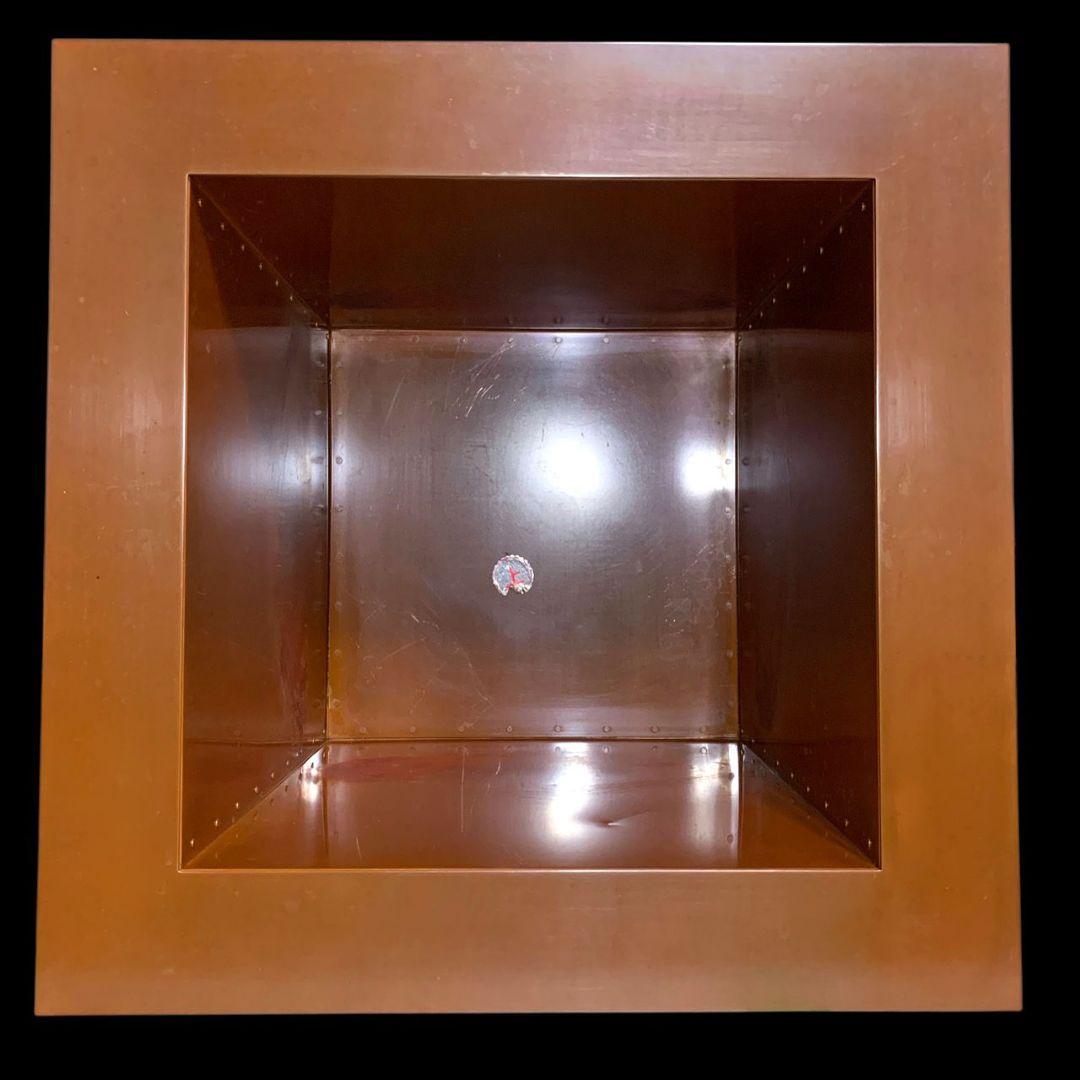 茶道具 銅製 炉おとし 炉壇