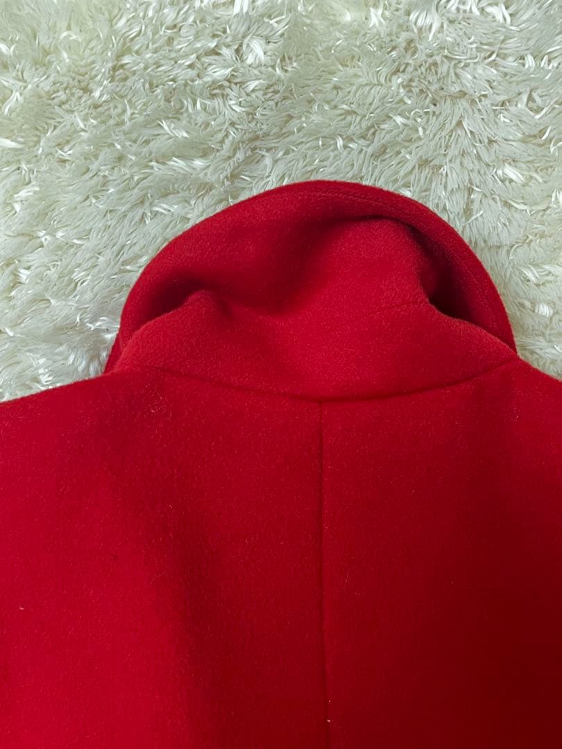 エミリアウィズ　チェスターコート　ウール　ベルト　赤　レッド　ロング　秋冬