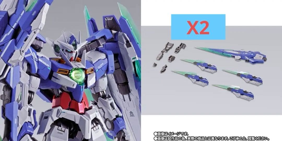 LBUILD ダブルオークアンタ フルセイバー　& オプションセット2個