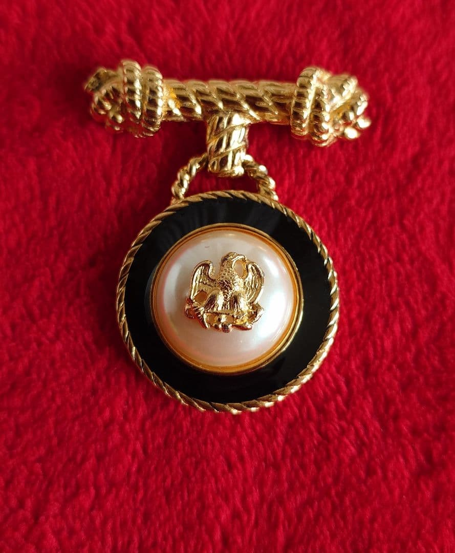 USAヴィンテージ 70s 希少 ブローチ RICHELIEU イーグル D84