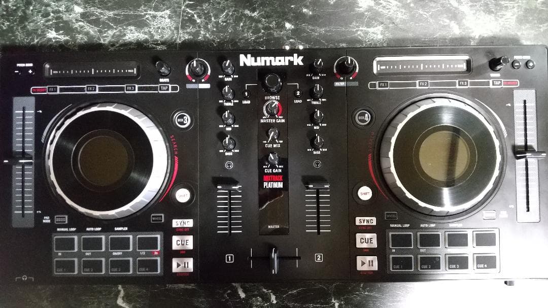 Numark Mixtrack Platinum 動作品 ４デッキ スタンド付