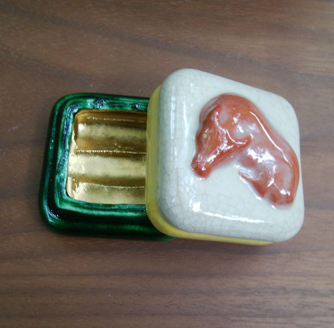 茶道　干支丑年香合　丑