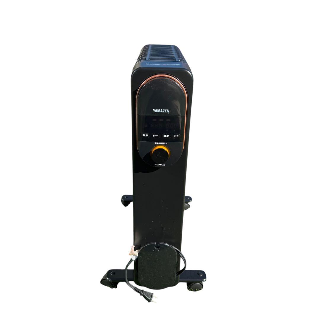 山善 オイルレスヒーター 1200W ブラック DOL-J121 暖房 暖房器具