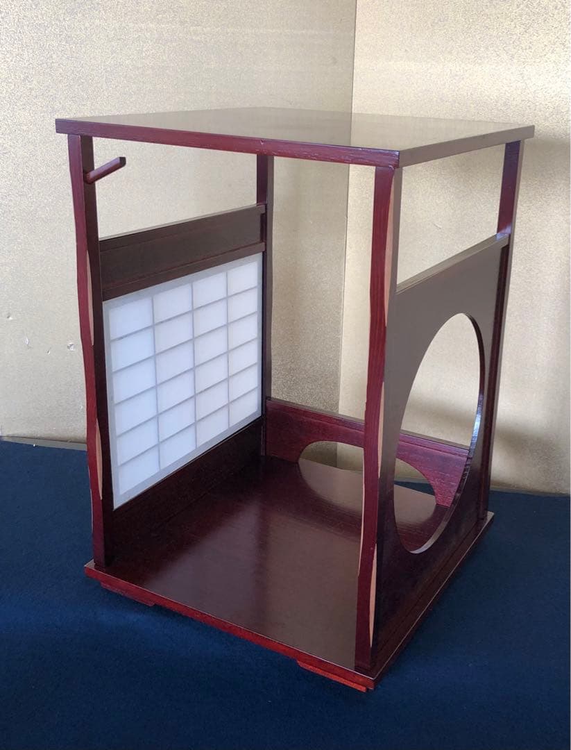 《レ》茶道具 圓能斎好写 吉野棚 組立式 靖斎 元箱 251118え3