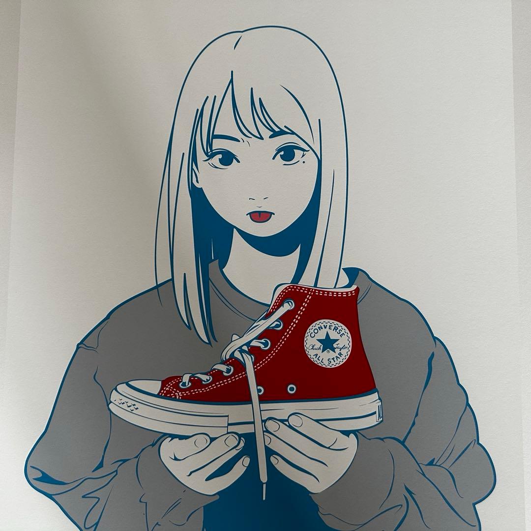 「履かないの？」Blue×Red シルクスクリーン
