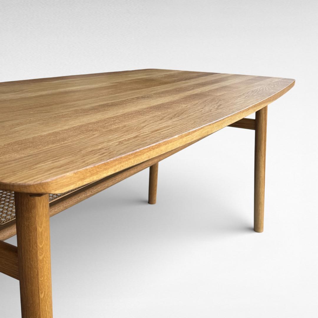 美品 UNICO SOLK ダイニングテーブル W160 オーク 天然木 ウニコ