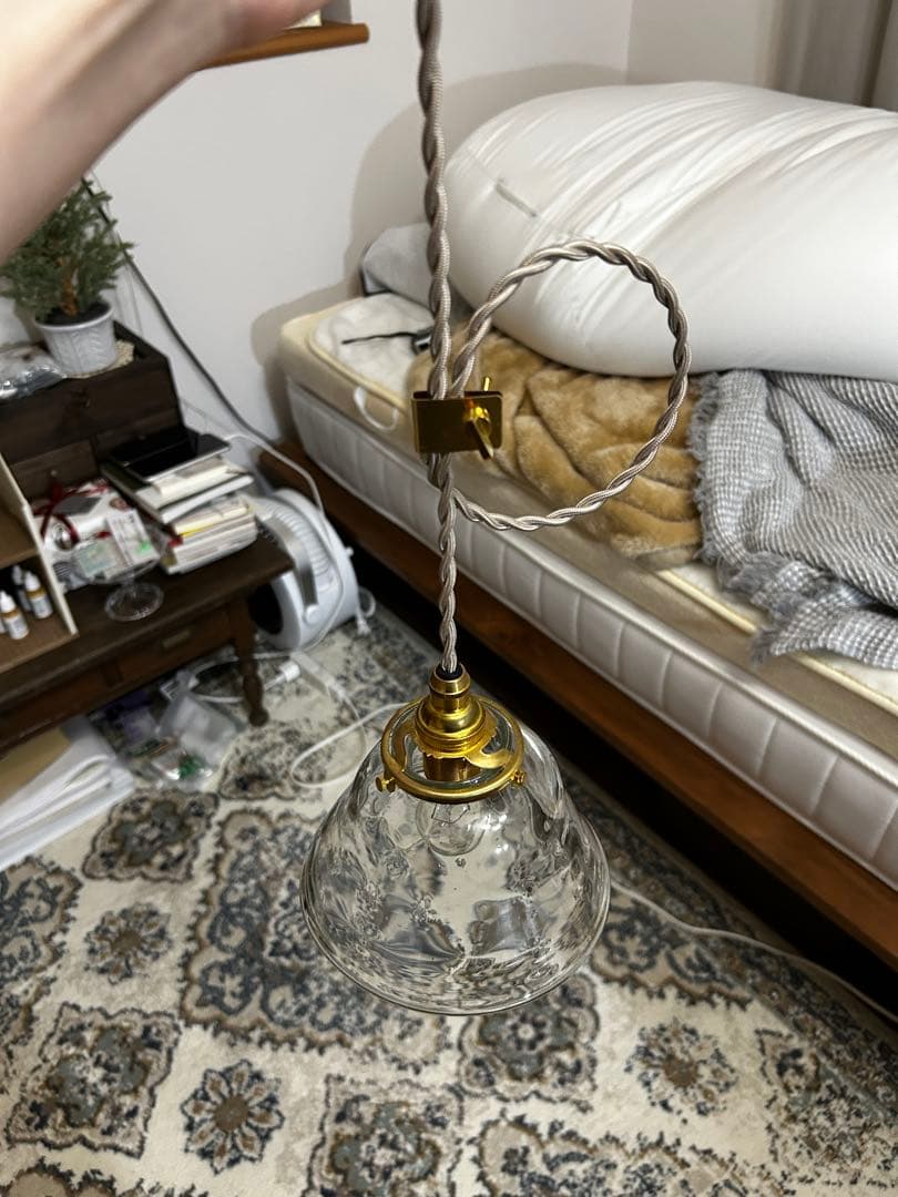 HIZUKI おおやぶみよ　ランプシェード　スピカ　真鍮　ガラス