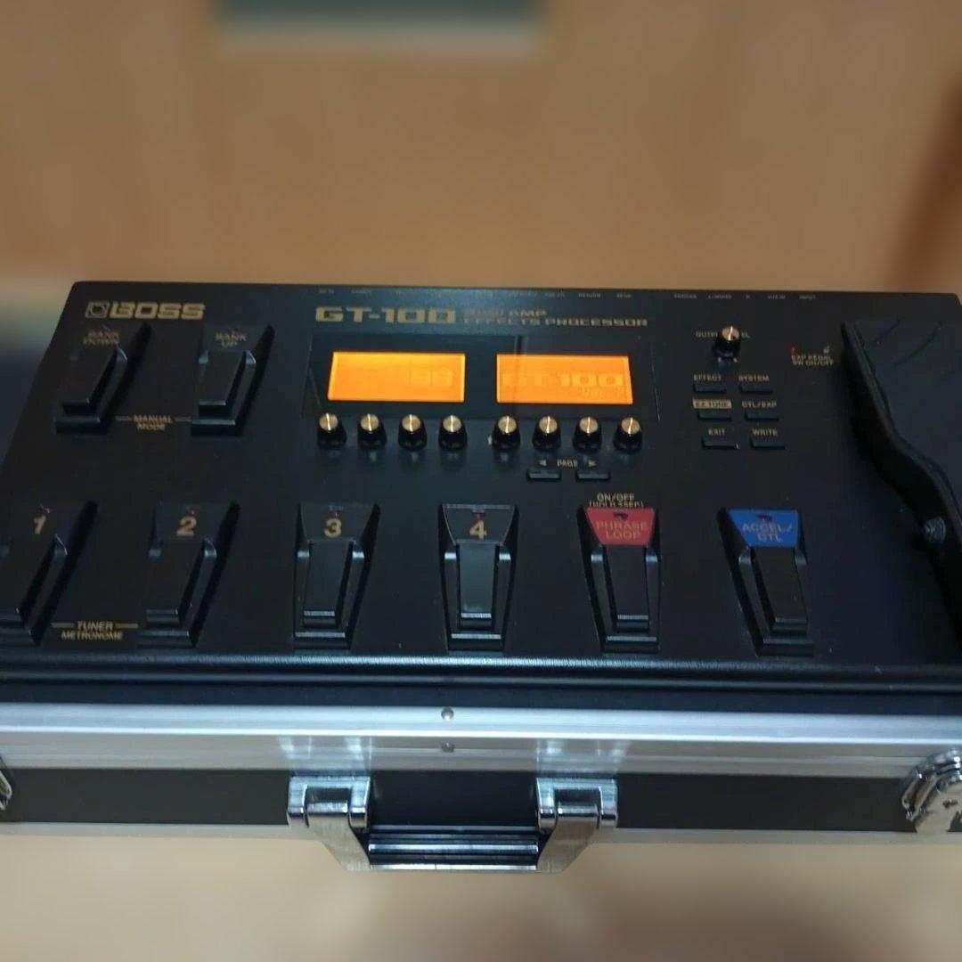 BOSS GT-100 マルチエフェクター 電源コード ハードケース付属