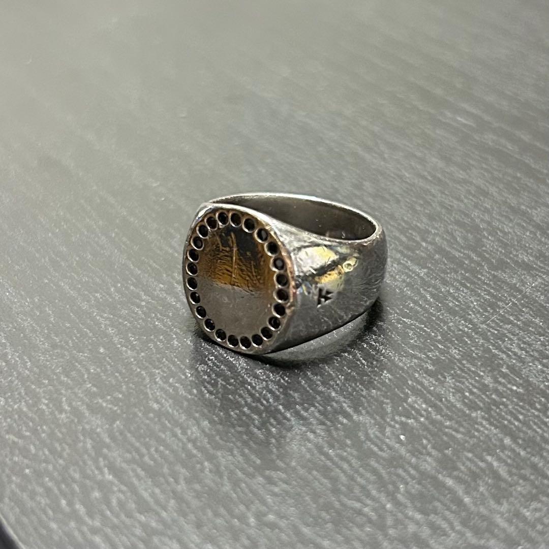 トムウッド　オーバルリング　ブラックスピネル　サイズ52