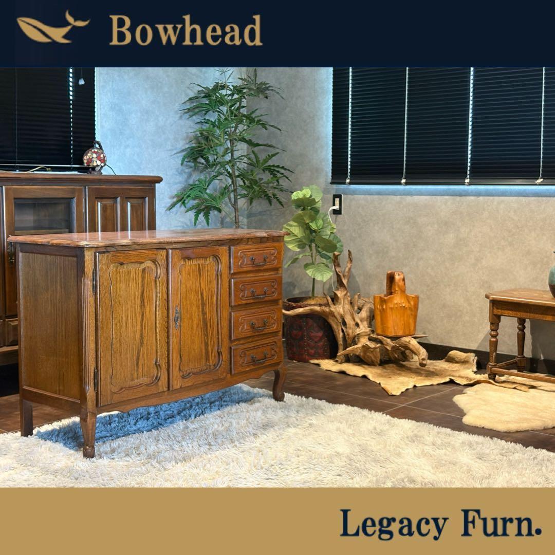 ヨーロピアン　クラシック　オーク材　サイドボード　クラシカル　アンティーク