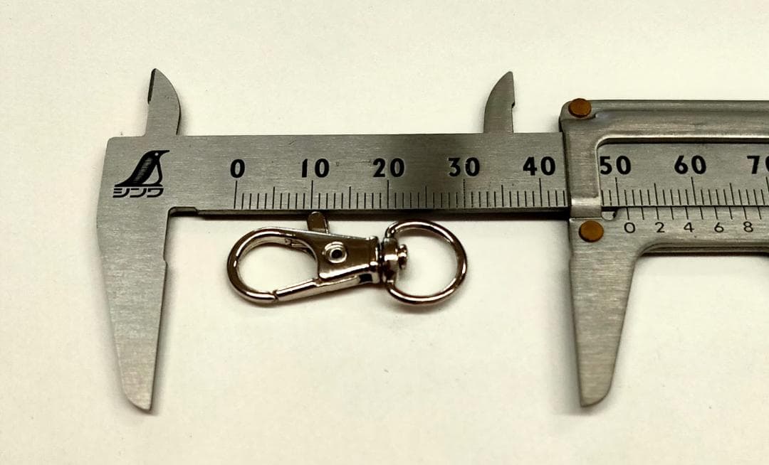 ナスカン ５0個セット３５mm 　１２袋小 回転式 キーホルダー