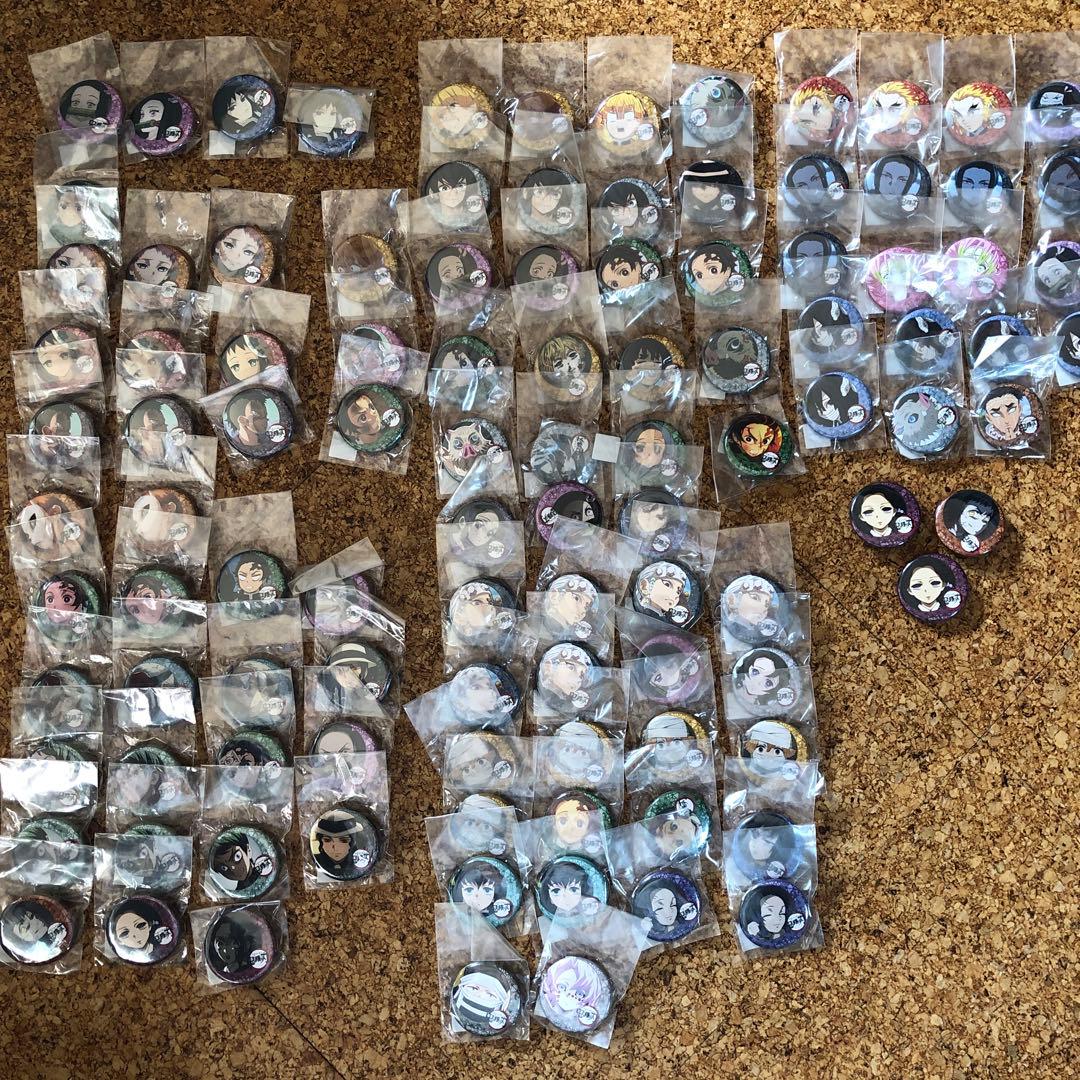 鬼滅の刃　くじ引き缶バッジ　一期前半〜七期後半　105個セット