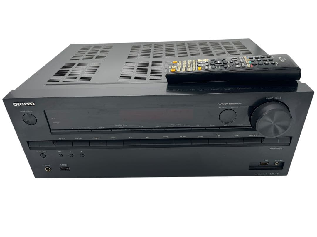 動作品 ONKYO TX-NR636 AVアンプ オンキョー リモコン 取説付