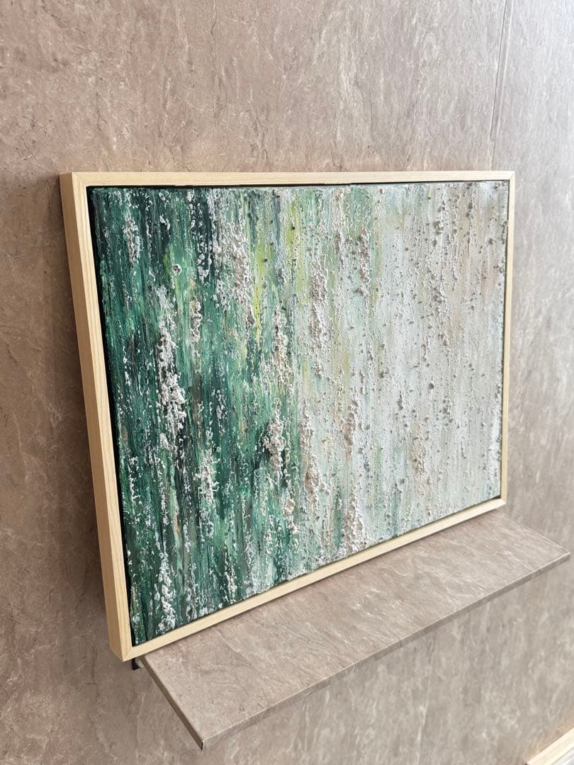 キグルミん様アクリル画テクスチャーアートno.106抽象画キャンバスアートパネル