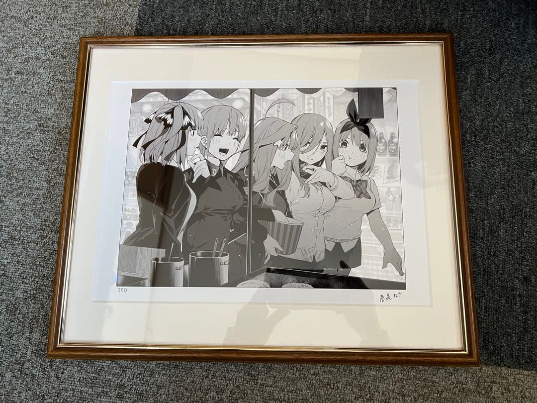 『希少』五等分の花嫁　完結記念　複製原画　サイン入り