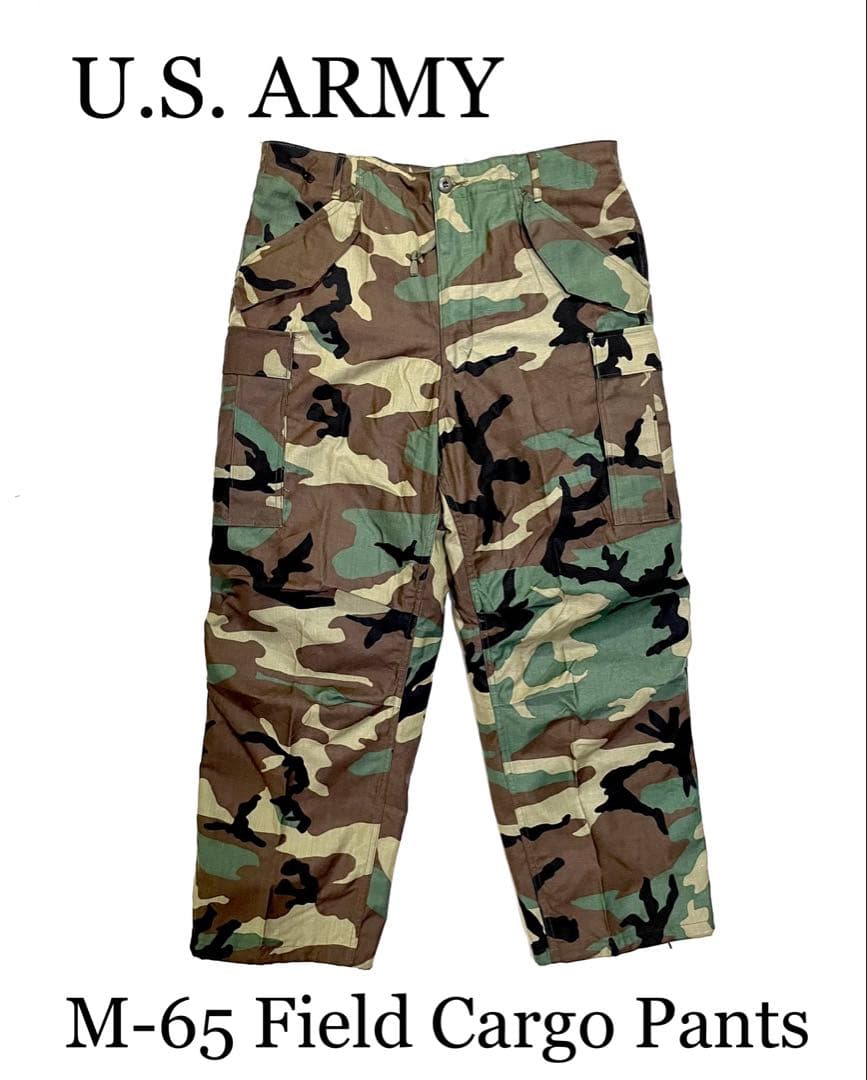 アメリカ軍 M-65フィールド カーゴパンツ ウッドランド カモ 迷彩 M-R