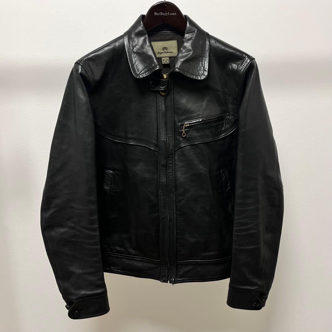 超希少　ナイジェルケーボン　レザージャケット　シングルライダース　50