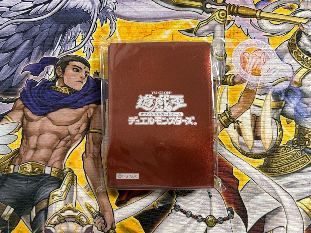 遊戯王　初期ロゴスリーブ　メタリックレッド　デラックスセット