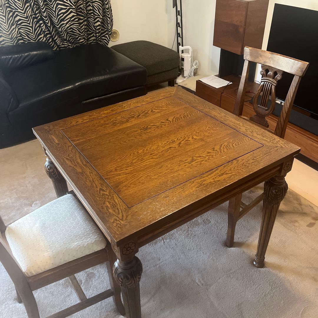 ダイニングテーブル　アジアン　アンティーク　イタリア　イタリア製　ヴィンテージ