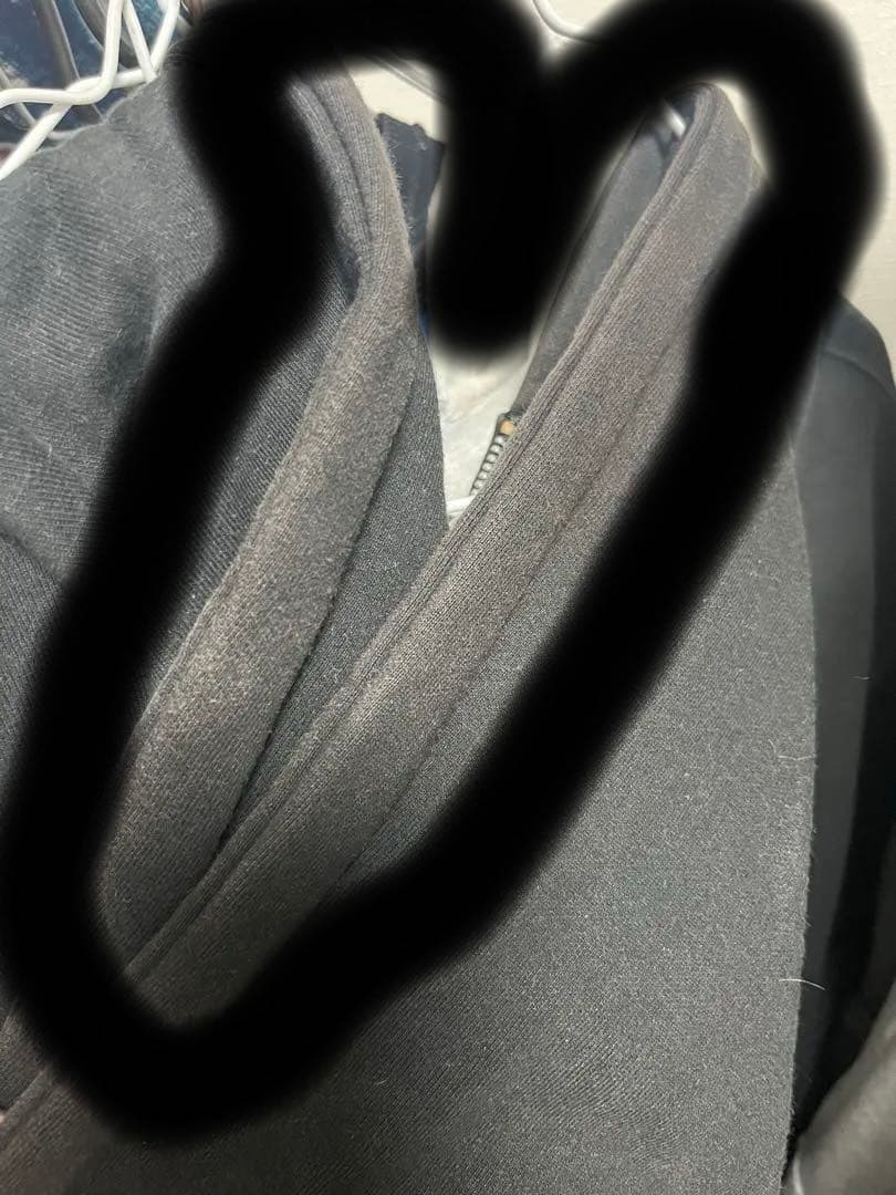 Stussy ブラック ジップアップパーカー M