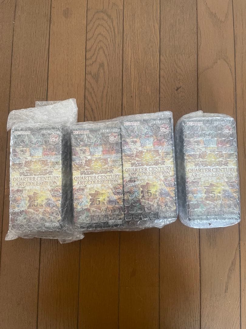遊戯王　クォーターセンチュリーアートコレクション 4BOX シュリンク付き