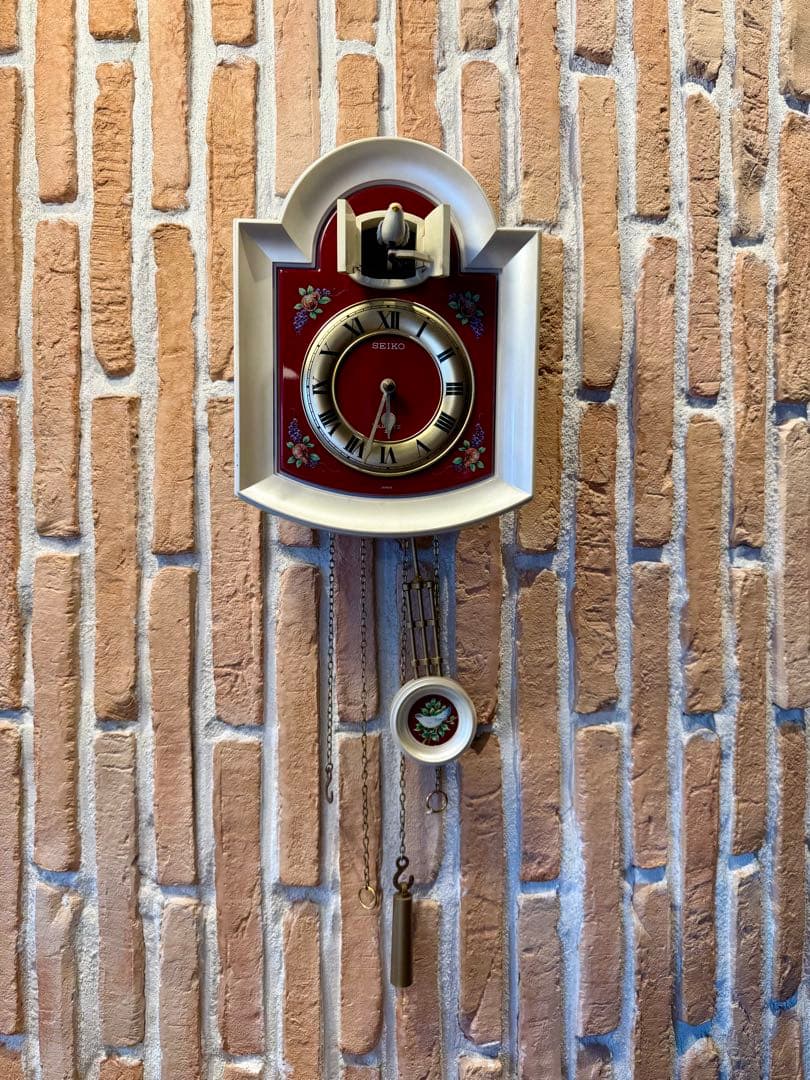 【SEIKO クォーツ 鳩時計風 壁掛け時計】