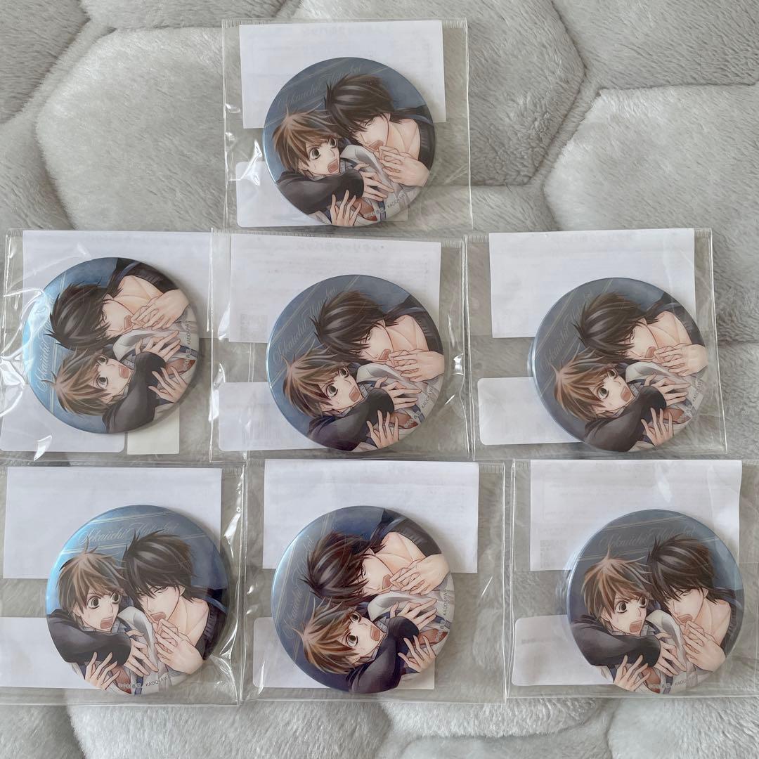 世界一初恋 エメラルド メタリック缶バッジ 高律 中村春菊 7個セット