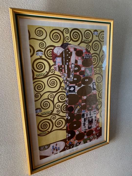 インテリア アート 額 グスタフ・クリムト画 「抱擁」