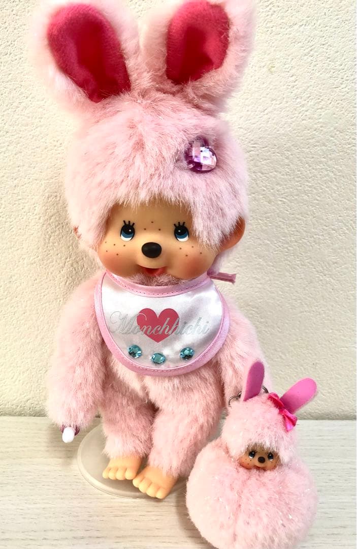 ラブリーバニー　モンチッチ　クレアーズコラボ　うさ玉　ピンクセットタグ無　激レア