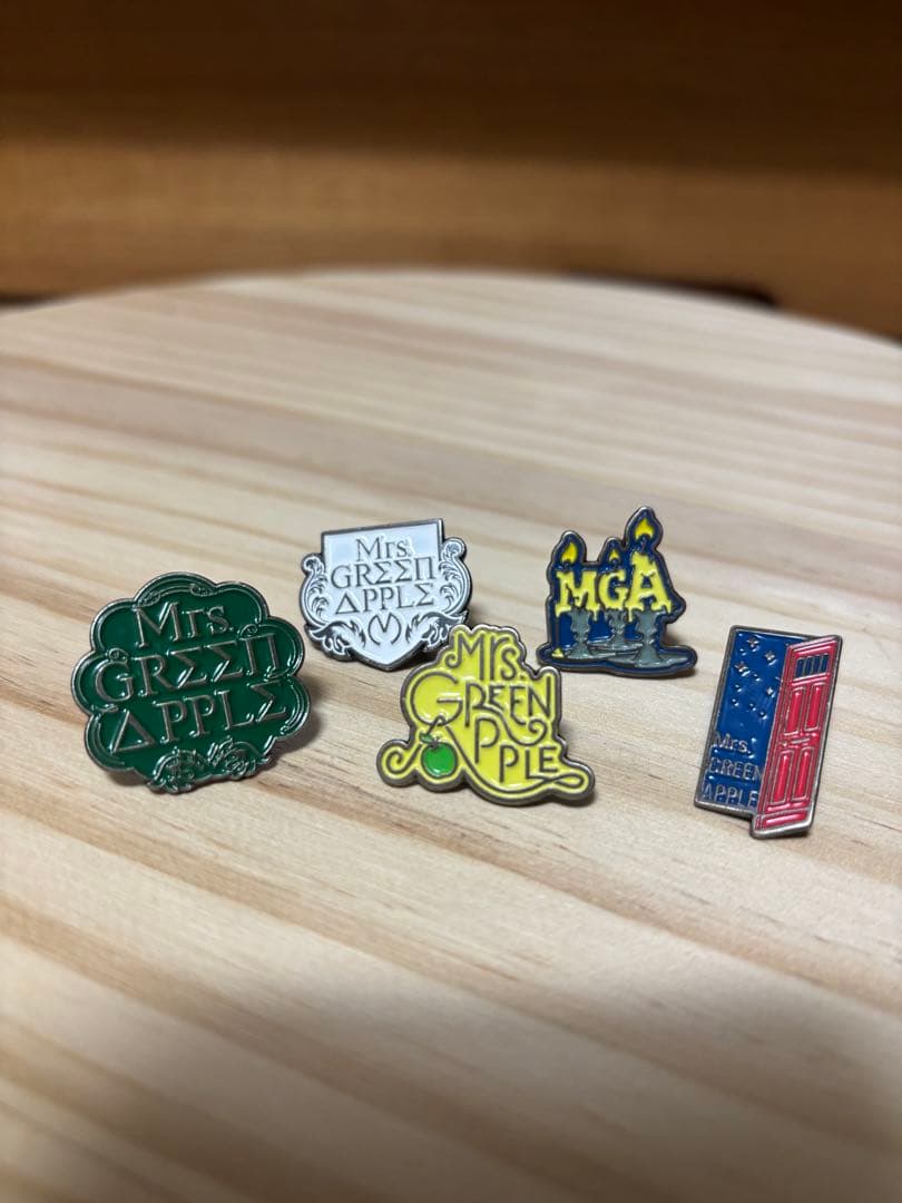 Mrs.GREENAPPLE＊ピンズ＊エデンの園＊5個セット＊LIVEグッズ