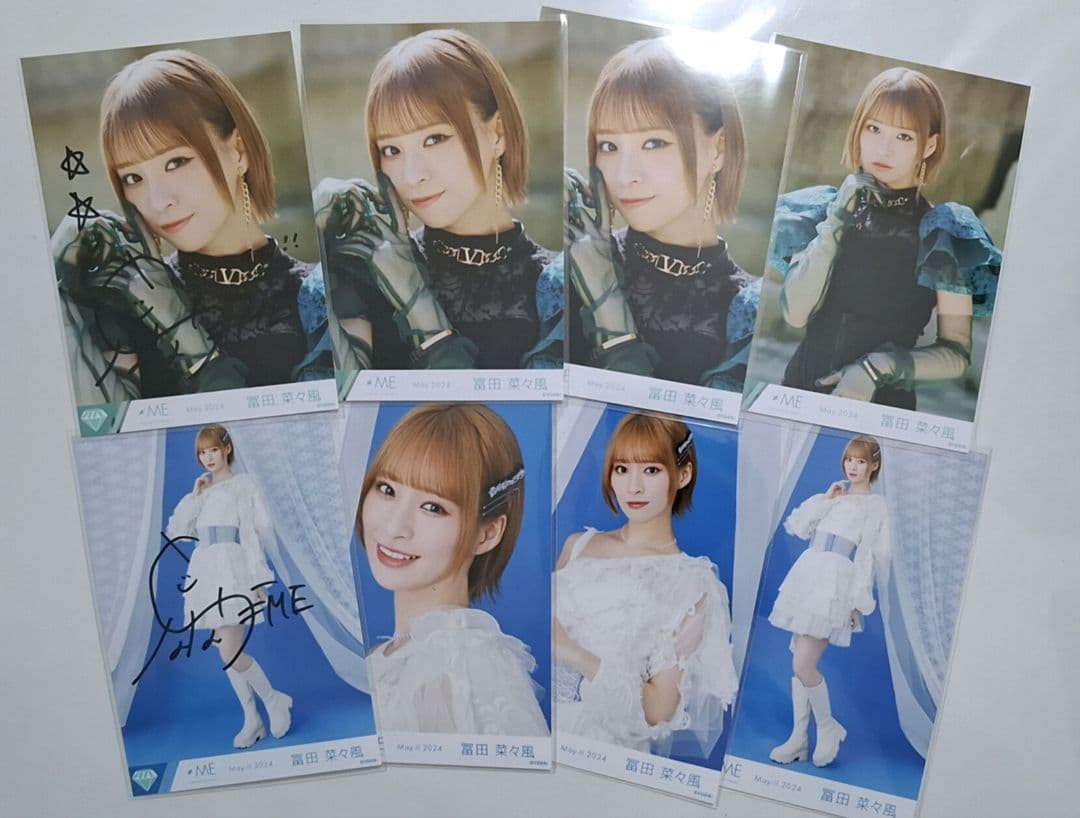 ノイミー ≠ME 生写真 Marcato 5周年コンサート衣装 冨田菜々風 直筆