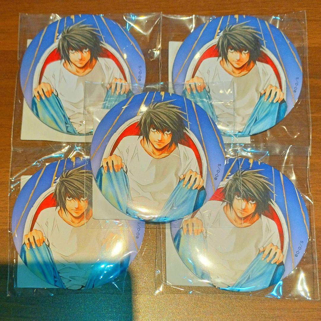 DEATH NOTE オンラインくじ 缶バッジ L くじ引き堂 デスノート 5点