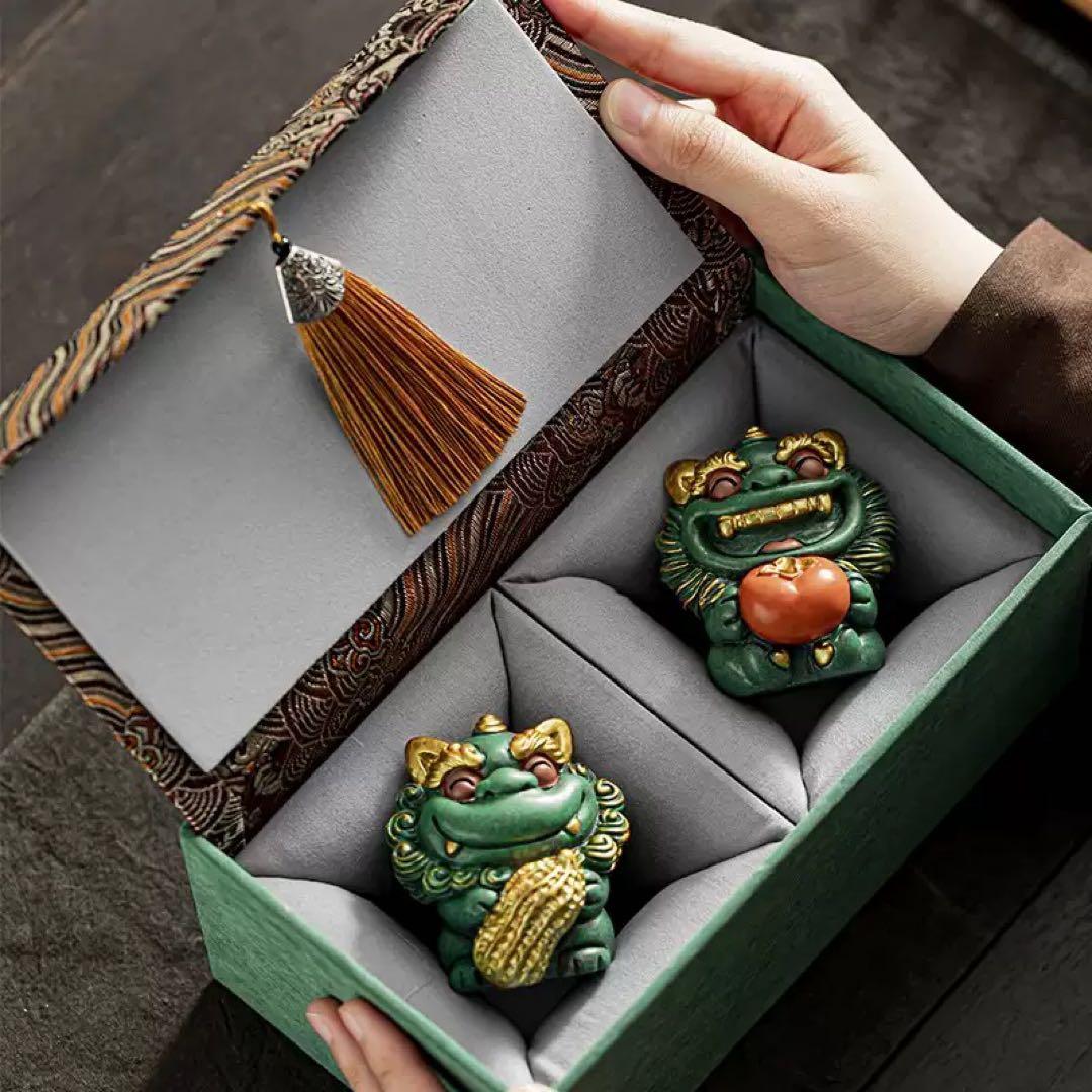 陶器製 獅子像 コレクション