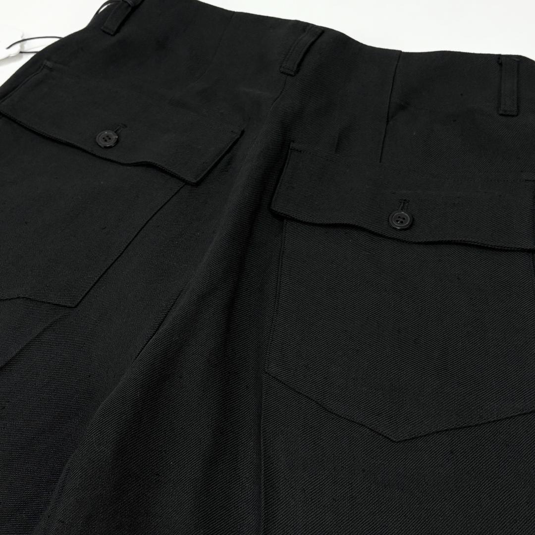 新品 COCUCA 24SS ベイカーパンツ 614670130063 ブラック