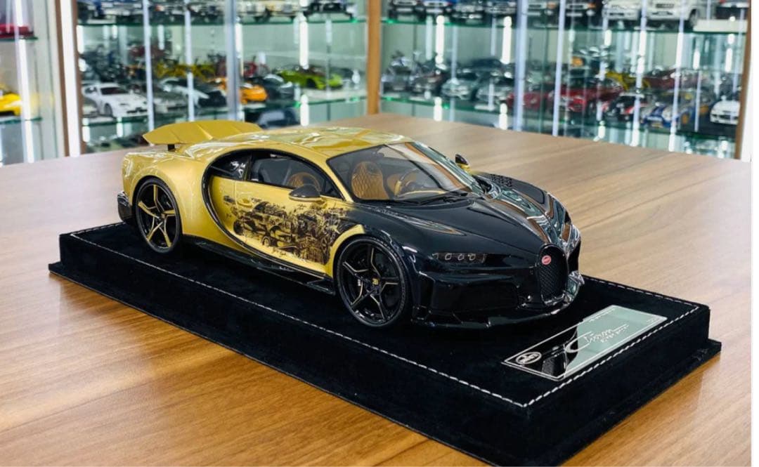 入手困難 HH モデル 1/18 ブガッティ シロン ゴールデンエラ ミニカー