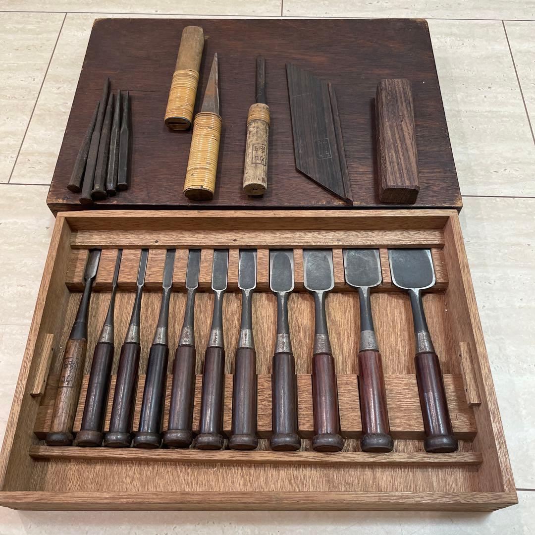 市弘 鑿 10本組+加納鑿1本 おまけ付き