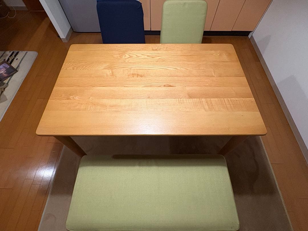 【ハニワ】木製ダイニングテーブル 引き出し付き（テーブルのみ）