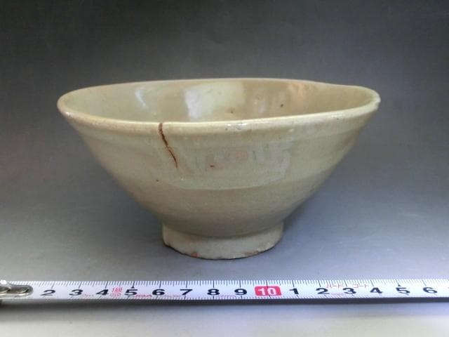 茶碗■李朝 古い茶わん 時代物 お茶道具 窯傷有り 古玩 唐物 中国 骨董品■