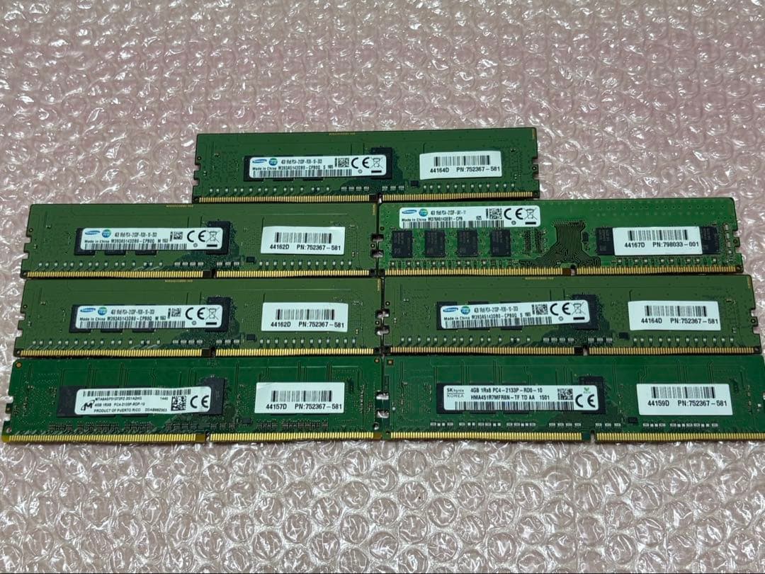 メモリー　DDR4 2133P 4GB 7枚セット