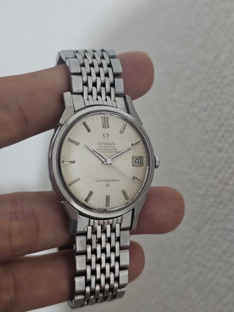 【OMEGA】オメガ コンステレーション cal.564 ライスブレスレット .